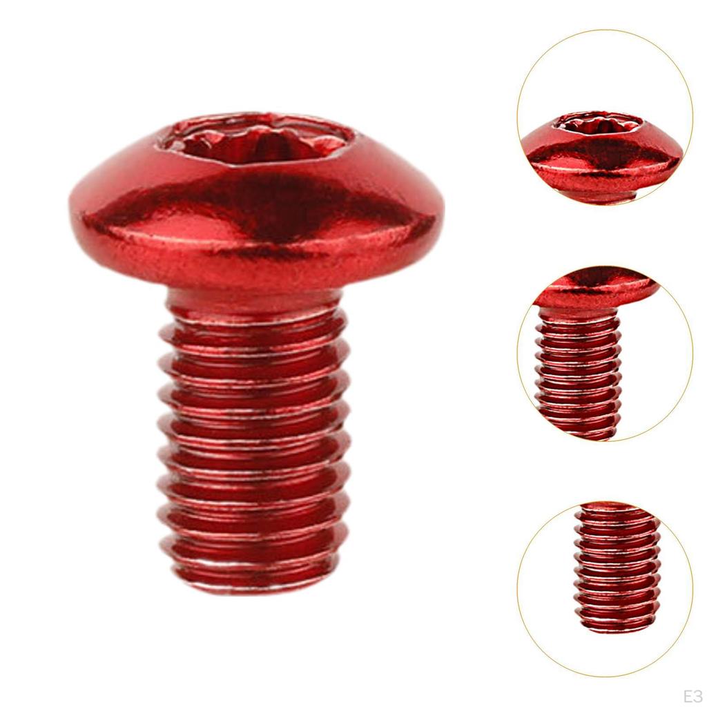 12 Pack Bicycle Disc Brake Rotor Fasteners T25 Screws for Cycling