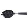 Egg Waffle Pan Aluminum Alloy Anti Stick Anti Scald Handle Bubble Waffle Maker for Home Commercial Use