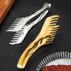 Thickened Stainless Steel Food BBQ Tongs Kitchen Steak Bread Clamp Cake Meat Grilling Clip Serving Home Cooking Utensils