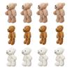12 Pcs Mini Stuffed Bears Comfortable Soft Cute Mini Teddy Plush Toy for Wedding Birthday