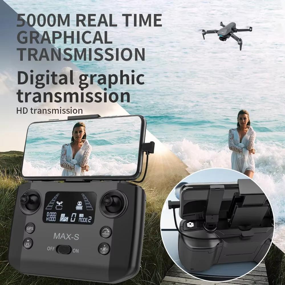 Новый KF101 MAX-S GPS Дрон 4K Профессиональная HD Камера FPV 3-осевой подвес Бесщеточный 5G WIFI Складной RC Квадрокоптер с функцией обхода препятствий 3 км 30 минут