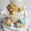 Birthday Cake Cute Bear Topper Boy gIRL Kid Baby Shower Decor 1st Birthday Party Cake Baking Kit Happy Birthday Cake Toppers