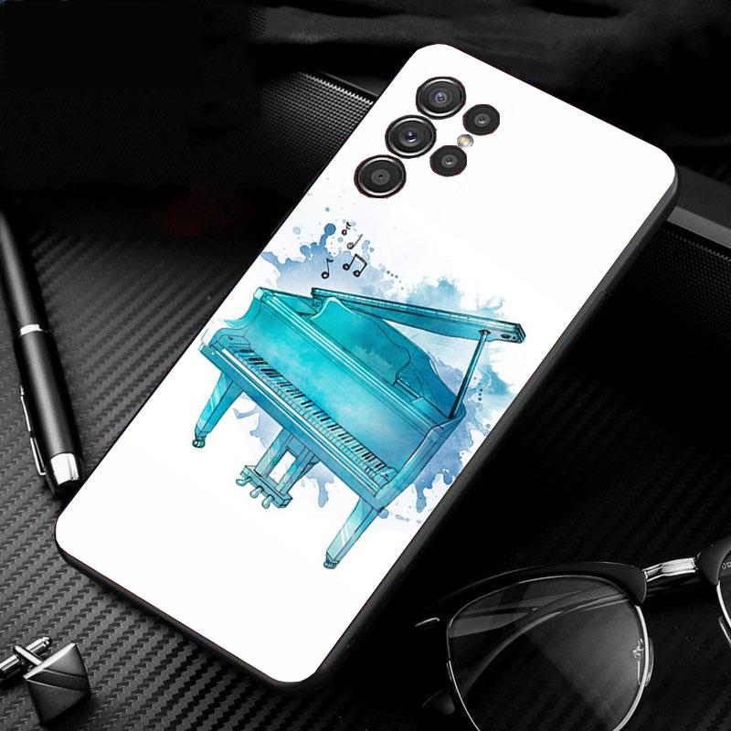 Чехол для телефона Samsung S25 S24 S23 S22 S21 S20 Ultra S20 S22 S21 S10E S20 FE S24 Plus Музыкальная пианино-клавиатура Чехол