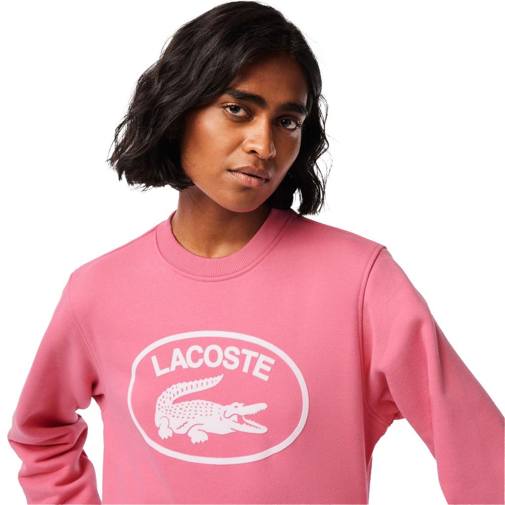 Lacoste Женский/Дамский Свободный Свитшот из Органического Хлопкового Флиса
