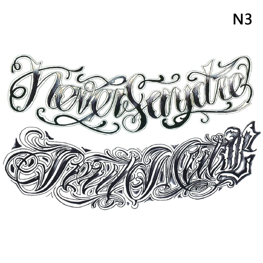 Large Chest Waist Shoulder Back Waterproof Temporary Tattoo Sticker Cross