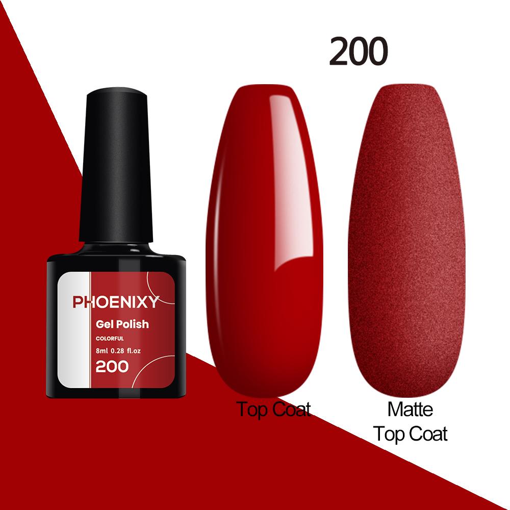 Лак для ногтей PHOENIXY, 8 мл, УФ-светодиодный гибридный лак для дизайна ногтей, гель-лайнер для маникюра, полупостоянная основа, верхнее покрытие, гель с блестками, блестящие цвета, гель