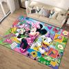 1 шт. Ковер с рисунком Микки Мауса и Минни от Disney, Ковер для зоны, Нескользящий ковер, Ручная стирка, Коврик для пола, Подходит для гостиной, спальни, домашнего декора