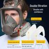 Full Face Protection Mask for Spray Painting & Chemical Safety with Dustproof & Poisonous Gas Filtration, Large Field of View, Activated Carbon Filter