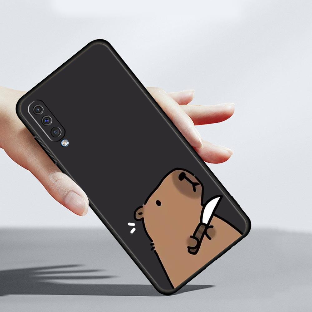 Милый Чехол для Телефона с Капибарой Для Samsung Galaxy A56 A36 A26 A34 A17 A16 A06 A14 A12 A54 A72 A70 A24 A22 A20e A52 A50 A40 A32 Чехол