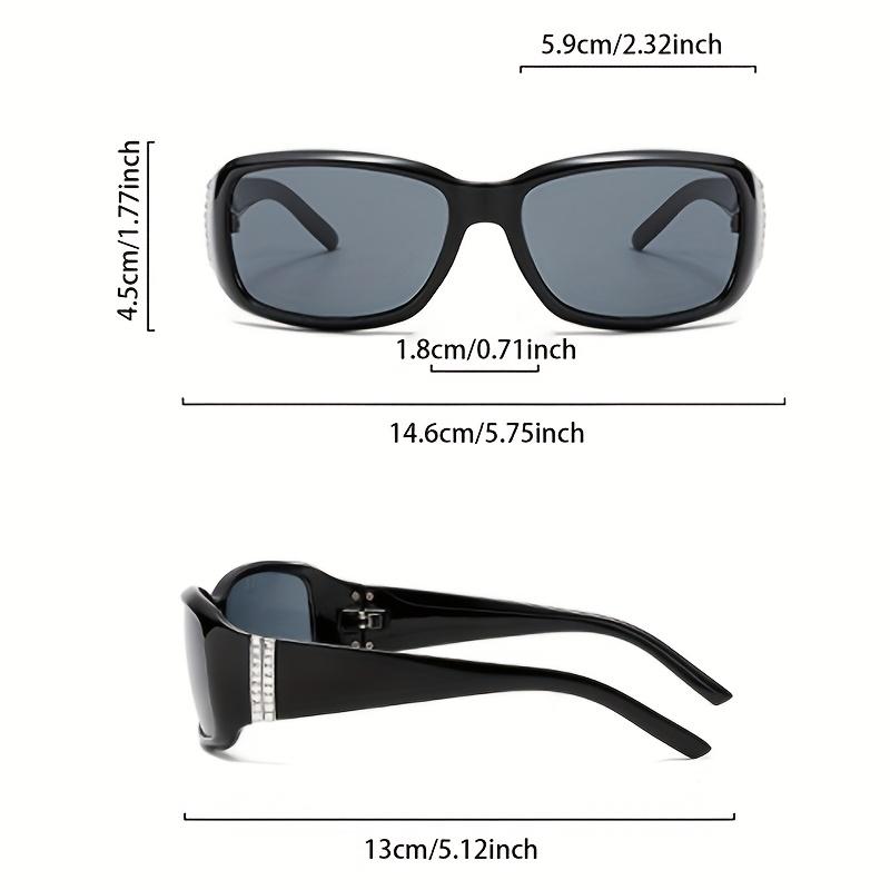 Солнцезащитные очки Y2k со стразами Женские Новая мода Зеркальные Уличные Очки Модный Дизайн Бренда Повседневный Декор Солнцезащитные Очки