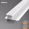 Настенная панель Угловой светодиодный алюминиевый профиль 5/8 мм Встроенная настенная плитка Закрывающая кромка Барная лента Домашний декор Линейное освещение