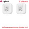 ZigBee / WIFI Temperature  Humidity Sensor For Tuya LED Screen  Smart Linkage Thermo-hygrome Voice Control For Google Home Alexa