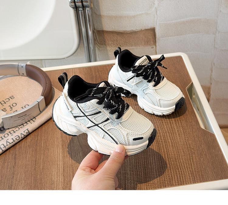Модные детские кроссовки в корейском стиле, весна 2026: Легкие, удобные спортивные кроссовки для бега для мальчиков и девочек.