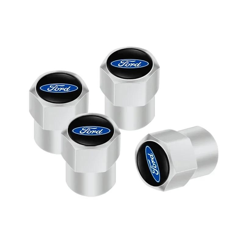 New 2026 Car Sticker Ford New 2025 Hot Metal Car Badge Wheel Tire Valve Caps Cover Tire Decoration For Ford Focus 2 3 Mondeo Kug