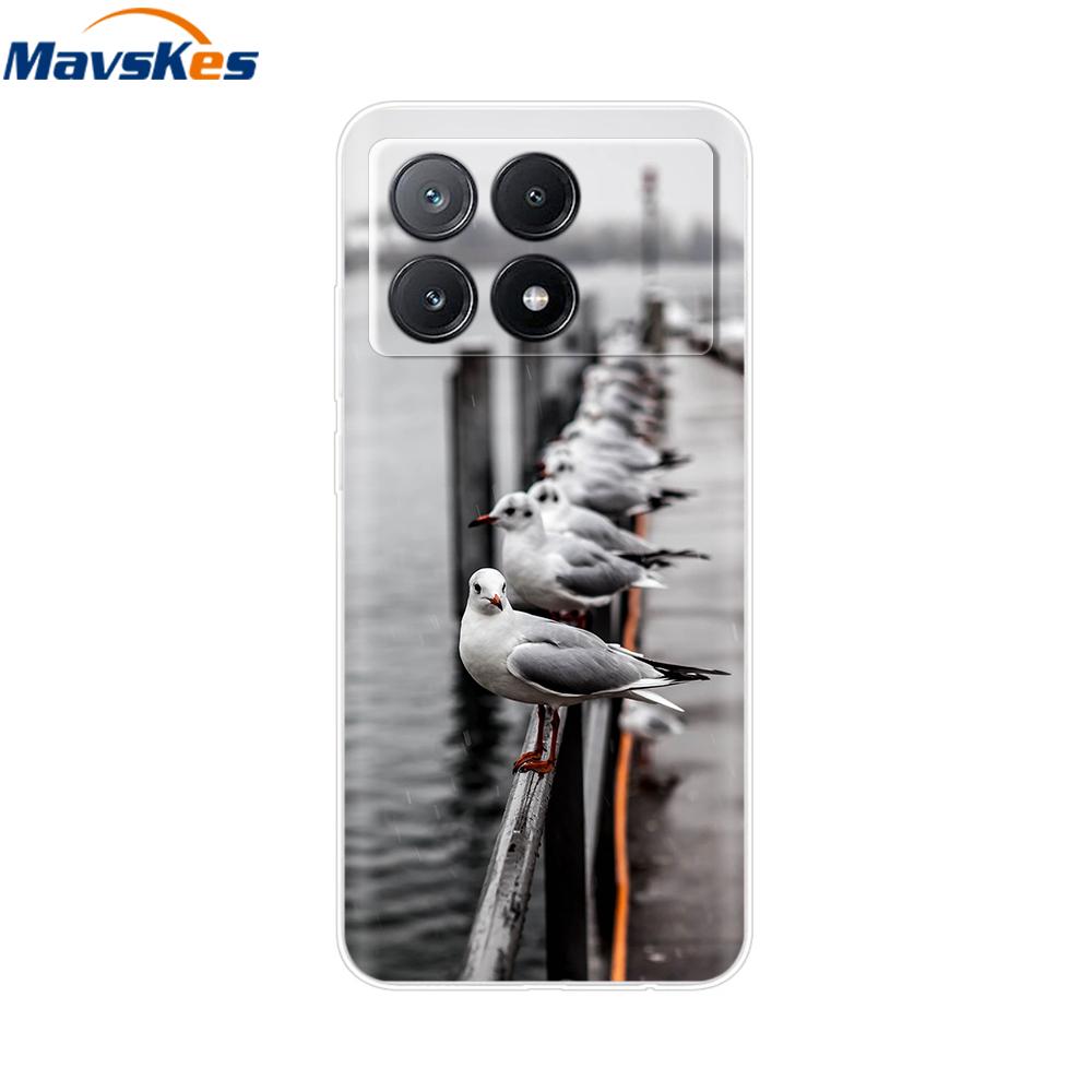 Чехол для Poco X6 Pro Мягкий прозрачный силиконовый чехол для телефона для Xiaomi Pocox6 Poco X6 X 6 Pro X6Pro 5G Ударопрочный корпус Маска Сумка Задняя крышка