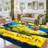 Cristiano Ronaldo Design Crystal Velvet Rug Soft Decorative Mat for Bedroom Entrance