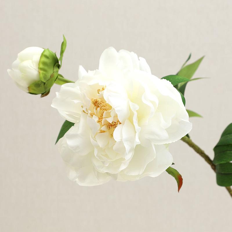 2 Головы Феникс Пион Цветок Имитация Новогоднего Украшения Дома Гостиной Части Искусственный Цветок Оптовая Продажа