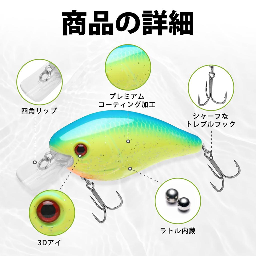 TRUSCEND Fishing Lures for Freshwater and and Lifelike Bass Fishing Lures Saltwater, Bass, Trout, Crappie, Swimbaits, Slow-Sinking