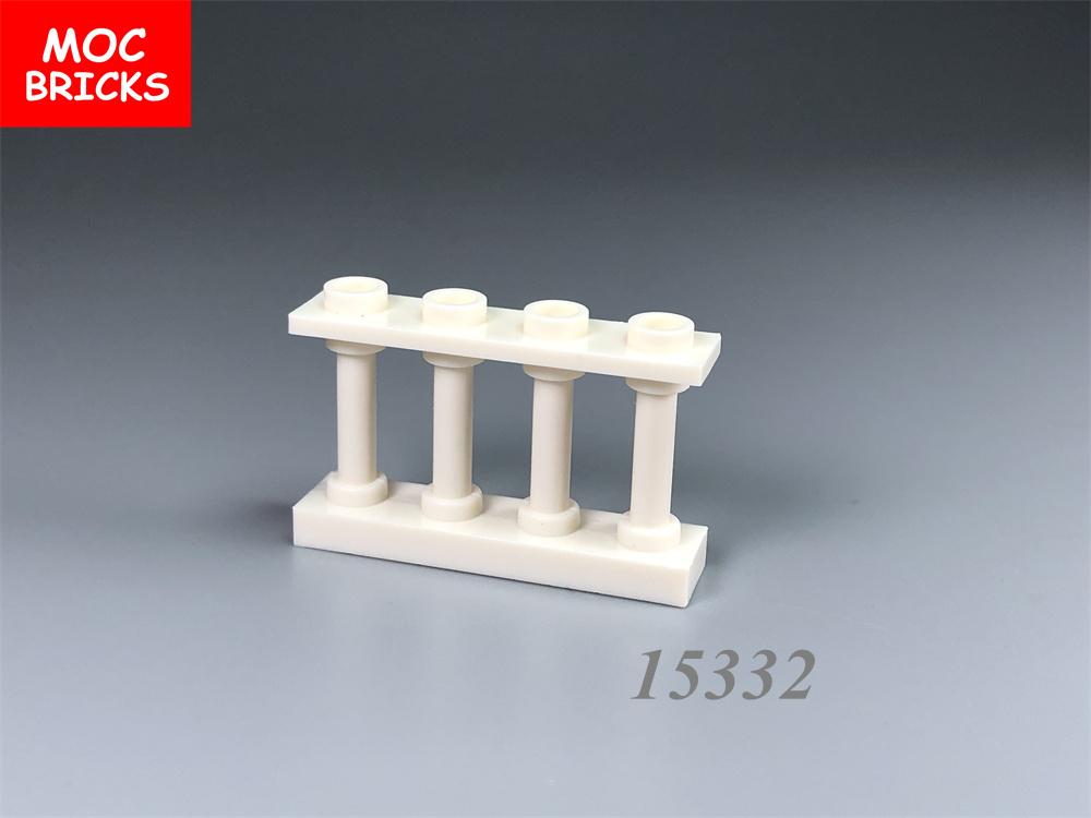 Нетоксичные 10 шт. Moc Кирпичи Забор Изогнутые Перила 1x4x2 30055 15332 4x4x2 30056 Модель Собирает Строительные Блоки Детские Игрушки