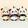 Cute Kawaii Panda Keychain Plush Toy Short Fur Stuffed Animal Doll For Backpacks And Gifts 12cm