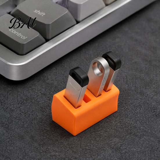 USB Drive Case U Disk Storage Box, with 4 Divided Compartments, Space Saving Flash Holder Management Organizer, for Office And Home Organization Box