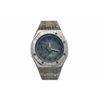 Casio Мужские часы с ЖК-дисплеем и аналоговым двойным дисплеем, серия 44 мм, черные, GA-2100SKE-7A(Watch3--)