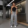 High Waist Wide Leg Jeans Women 2026 Fall Streetwear Loose Fit Denim Pants Retro Washed Straight Cut