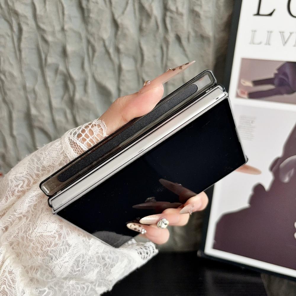Магнитный простой противоударный чехол из ПУ-кожи для телефона Samsung Galaxy Z Fold 8 Ultra 7 6 5 4 Fold8 Fold7 Fold6 Fold5 Fold4 5G