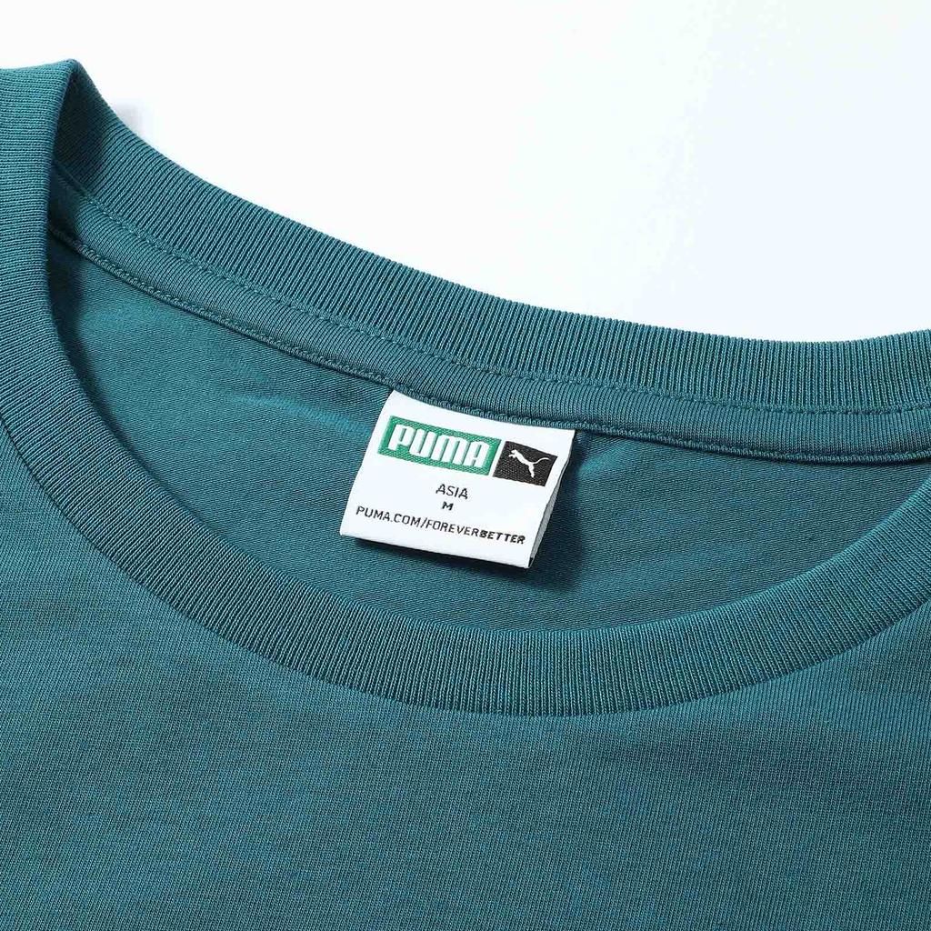 Puma T7 Iconic Color Block Comfortable Versatile Crew Neck Short Sleeve T-Shirt Men Tops Cool-Light-Green 629176-22