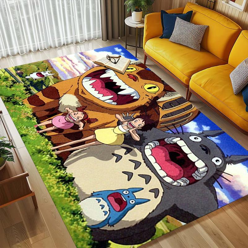 Neighbor Totoro Carpet Rug for Bedroom Living Room Home Sofa Decoration,Office Home Decor Game Large Decor Floor Mat