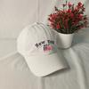 New hat women's spring and autumn street retro letter embroidery cap outdoor sports men's travel sunscreen sunshade stick