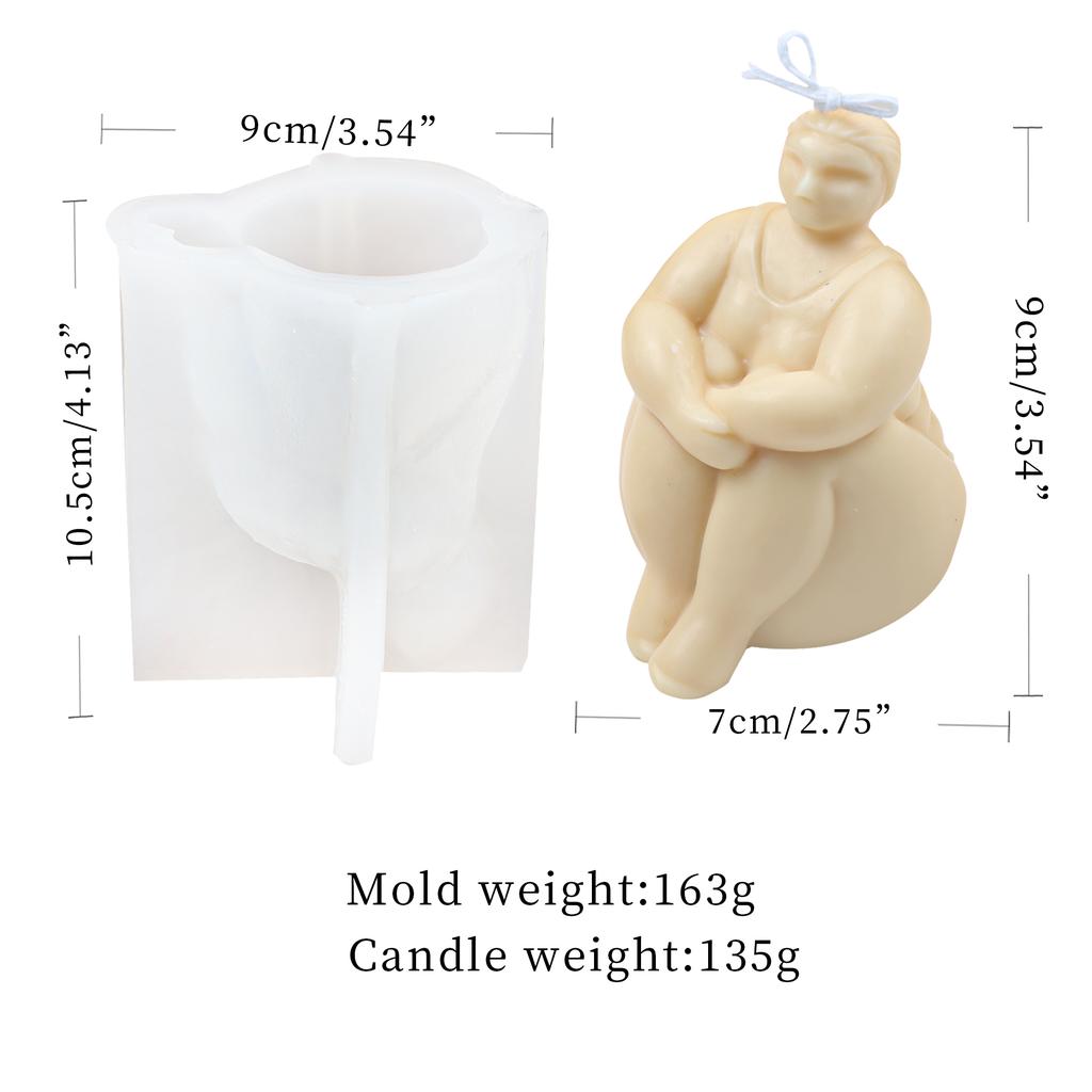 3D Форма женского тела Форма для свечей Поза йоги для мыла ручной работы Эпоксидная смола полимерная глина DIY Ароматизированный гипс Эпоксидная смола