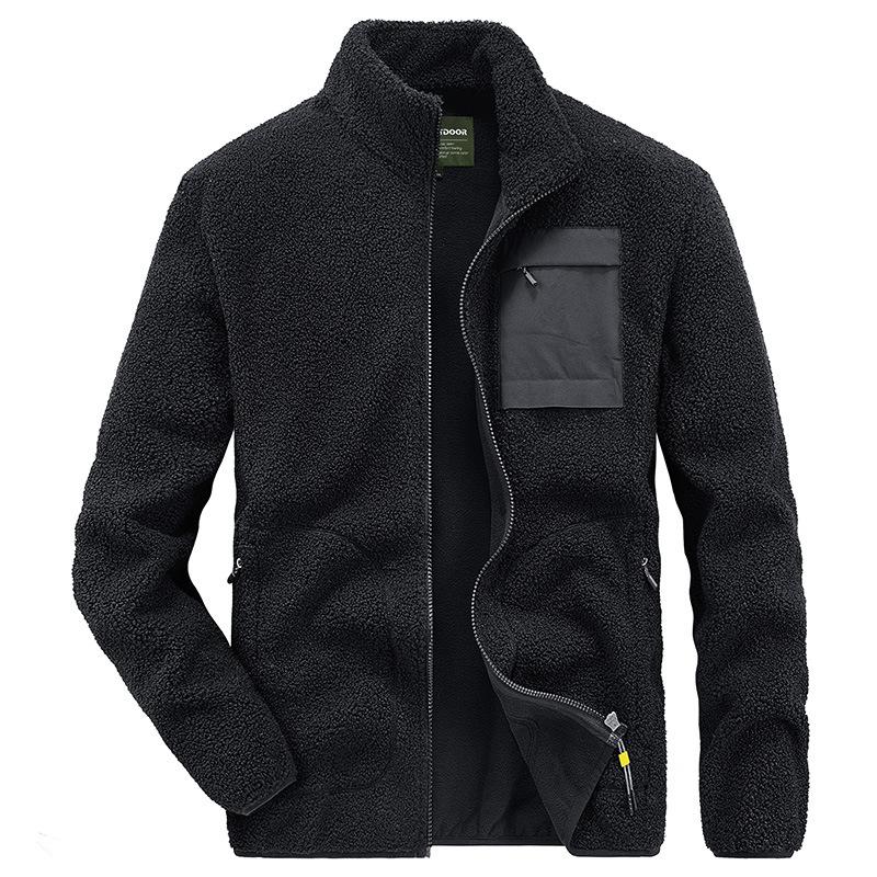 Autumn and Winter Fleece Jacket Outdoor Fleece Top Jacket Men's Cardigan Thickened Coat