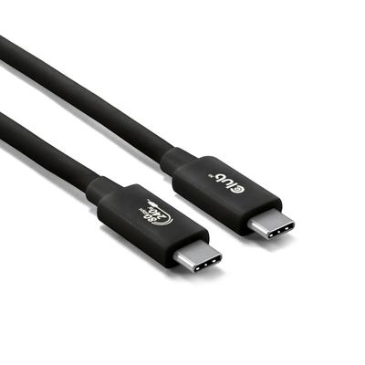 Club 3D USB 80 Гбит/с Сертифицированный USB-IF 240 Вт 8K240 Гц Type-C Кабель 1,2 м (черный) (CAC-1570)