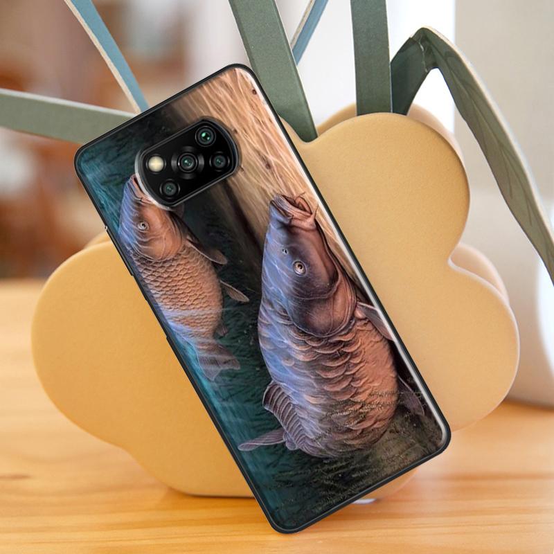 CARP FISH FISHING For Xiaomi Mi 10T 11T Pro Mi 11 Lite Case For POCO M3 Pro M4 F3 X3 GT X3 Pro Phone Shell