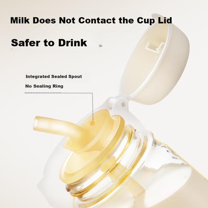 NEVS Children Straw Cup Direct Drinking Bottle Milk Cup PPSU for 1-3-6 Years Old Toddlers Kindergarten Water Cup
