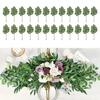 Искусственные зеленые ветки растений 24 шт. 62 см для свадебной вечеринки, для украшения обеденного стола, комнаты и цветочных композиций
