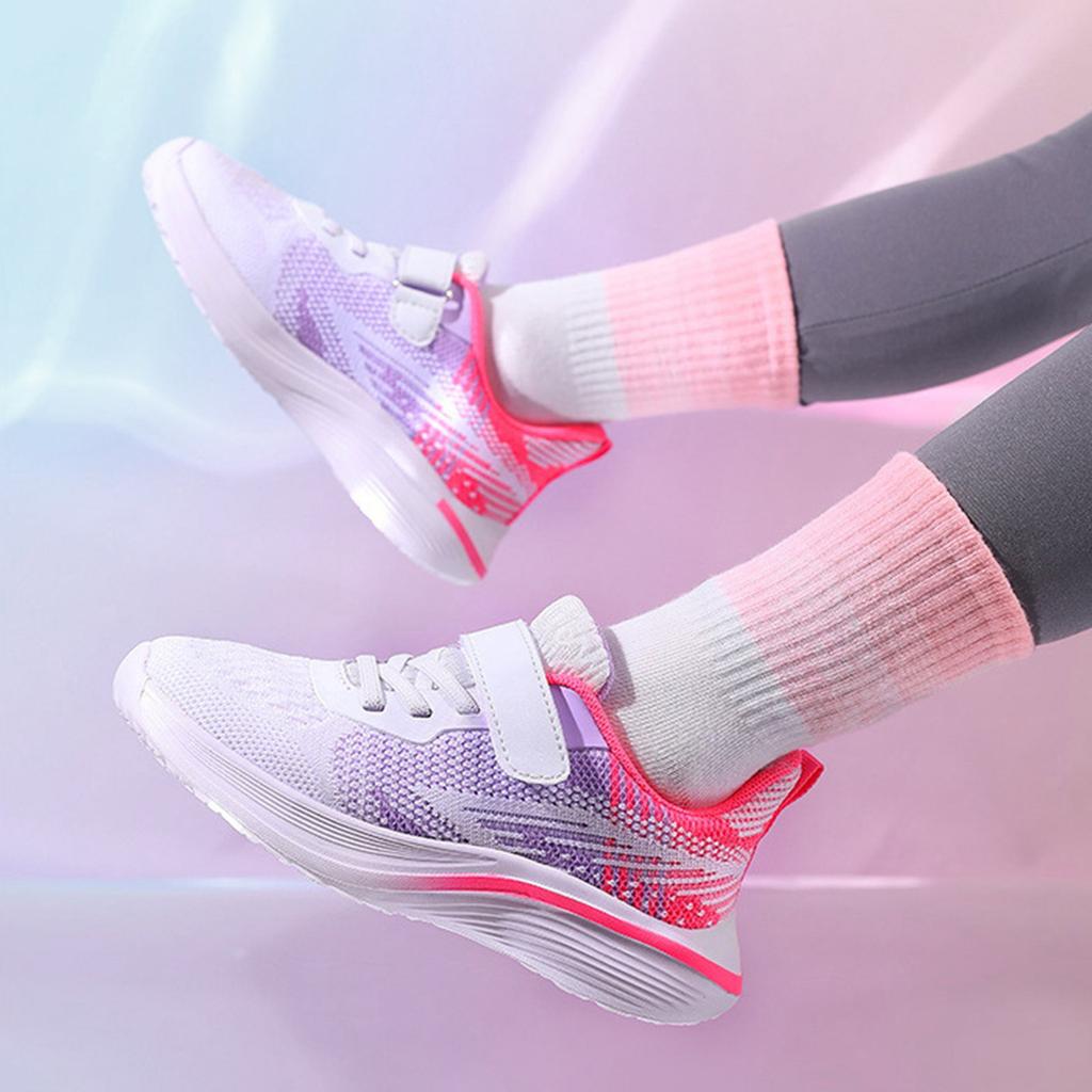 Детская модная спортивная обувь для дома, кроссовки для тренировок, легкие дышащие сетчатые кроссовки для шоссейного бега с толстой подошвой