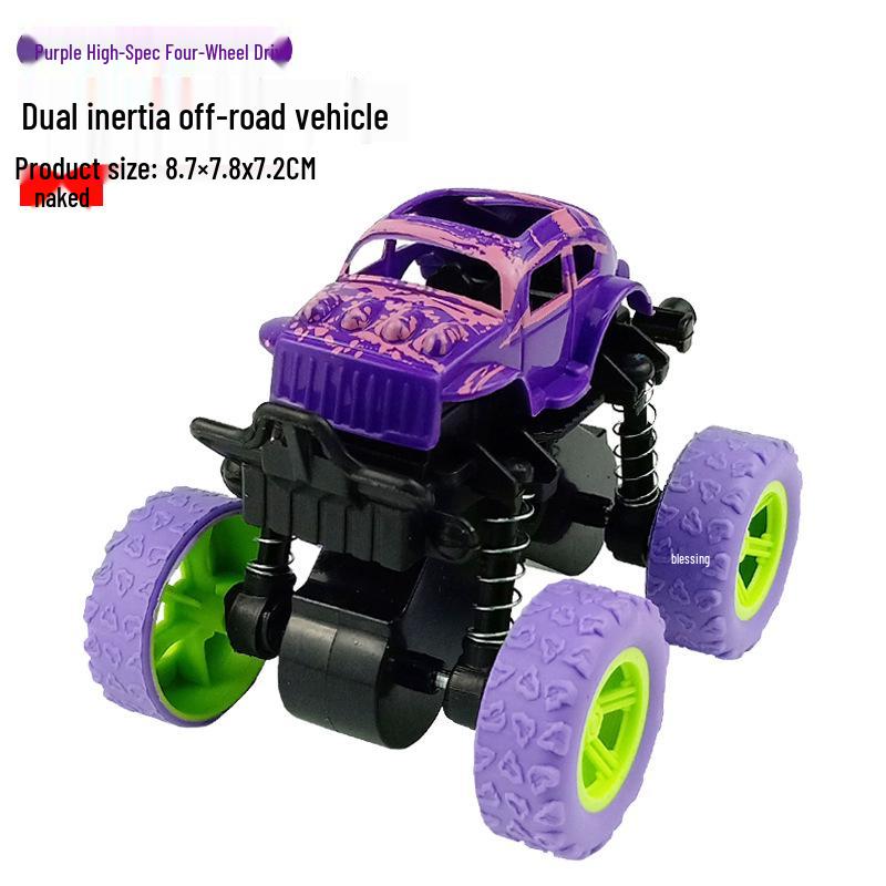 Детская игрушка: Внедорожник-трюкач 4WD с питанием от инерции