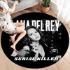Lana Del Rey Round Area Rug,Carpet Rug for Living Room Bedroom Sofa Playroom Decor,Non-slip Floor Mat