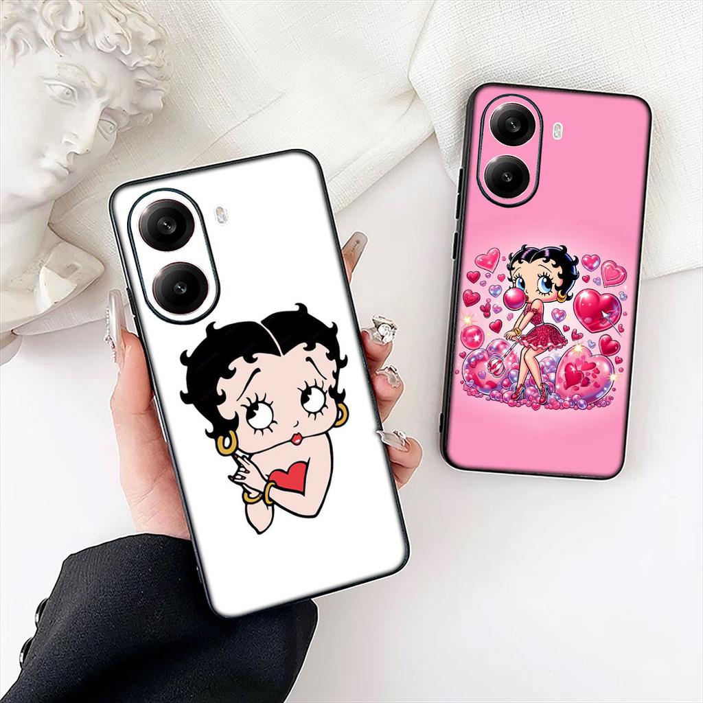 B-Bettys Cartoon B-Boops Anime Casing Cover for Samsung Galaxy Note 20 9 10 S8 S10 Lite S9 Plus A54 A53 A21S S10E A17 Phone Case