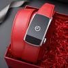 Jinlilai Men's Belt Celebrating Fortune Gift Red Men's Belt Men's Pants Belt