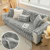 Плюшевый чехол для дивана для гостиной, теплое зимнее полотенце для дивана, универсальный нескользящий коврик для дивана, одеяло для дивана, подушка для дивана, утолщенная подушка с кроликом