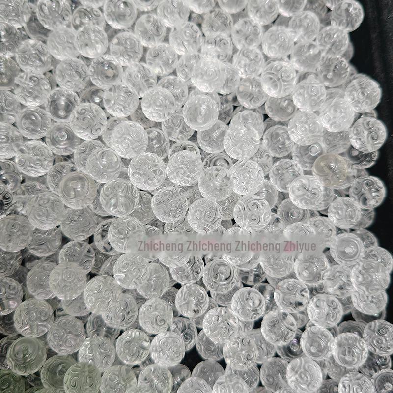 Бусины из натурального белого кристалла с узором «облако» для браслетов и ожерелий, круглые бусины 10-12 мм