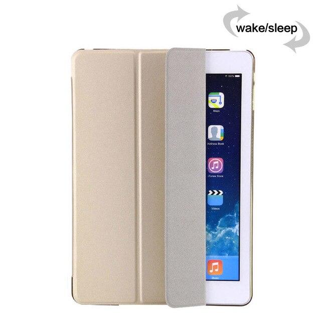 Складной трехстворчатый чехол для планшета iPad 10,2 дюйма, 7-8 дюймов, 9,7 Air 3 2 Air4, 10,9 дюйма, умный чехол из искусственной кожи, чехол для автоматического пробуждения, чехол для ipad pro 11 12,9 2020