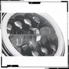 7" LED Headlight 40W for Jeep/Harley, Full Circle with Angel Daytime Running Light, High/Low Beam