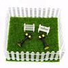 Miniature Zakka Wooden Fence – Garden Dollhouse & Succulent Decor, 5x90cm