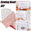 Мини-книга по творческому шитью. Карточка с навыками шитья для начинающих. Рукодельный набор выкроек для шитья. Повысьте свои навыки шитья для вышивания.
