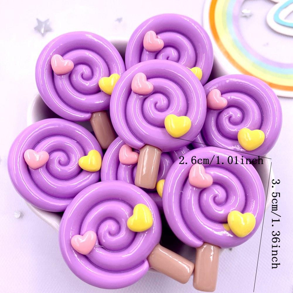 10 шт. смешанная роспись красочные смолы большое сердце любви леденец с плоской задней частью кабошон каменные фигурки DIY бант рождественские аксессуары скрапбукинг ремесла