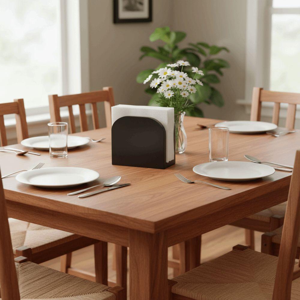 Upright Design Wooden Tissue Holders Solid Wood Wood Paper Box Napkin Storage Racks House Party